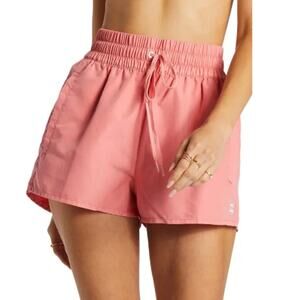 Billabong Women's Flamingo Pink Sol Searcher New Volley Swim Shorts Size L